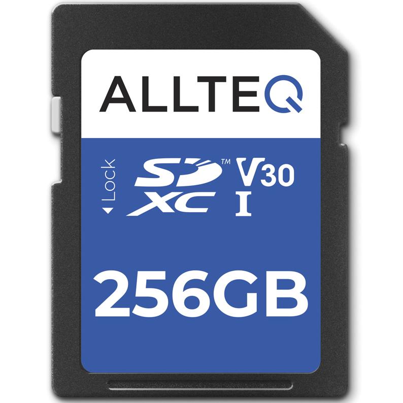 diep barsten trainer SD kaart - 256 GB - Allteq - SD geheugenkaart, Merk: Allteq -UHS-I - V30  Type: SDXC, U3 Leessnelheid: 100 MB/s, Schrijfsnelheid: 50 MB/s,  Opslagcapaciteit: 256 GB.