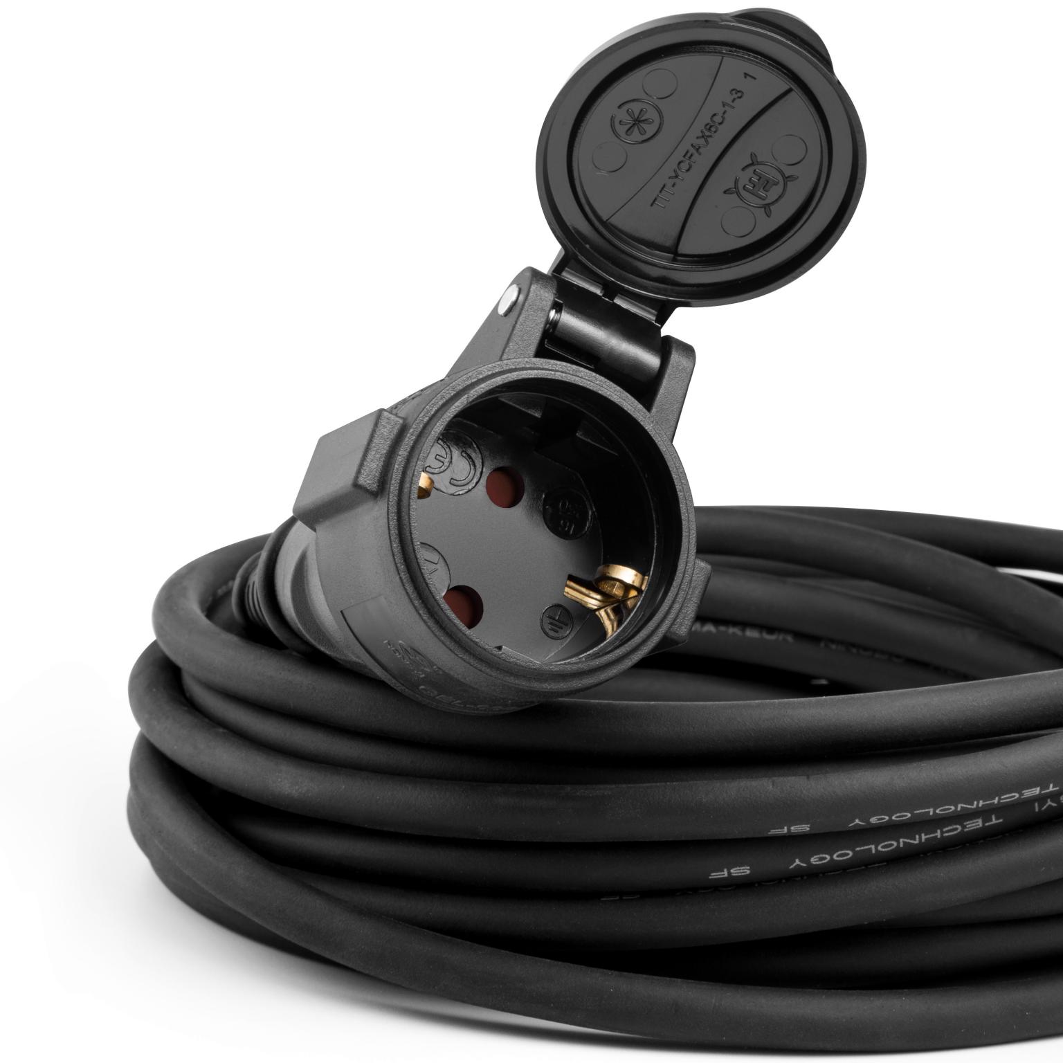 Verlengsnoer Buiten - rubber verlengkabel - ip44