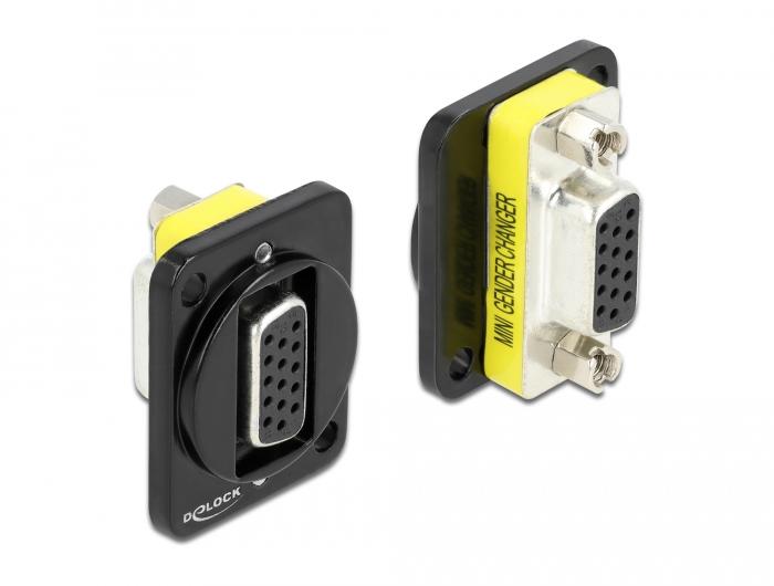 Delock D-Type Module VGA 15 Pin Vrouwelijk naar Vrouwelijk - Delock