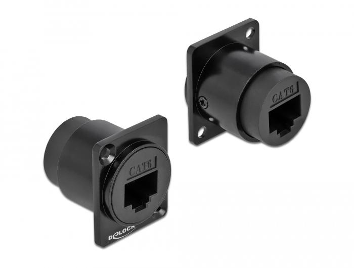 Delock D-type module RJ45 Cat.6 Bus naar Bus