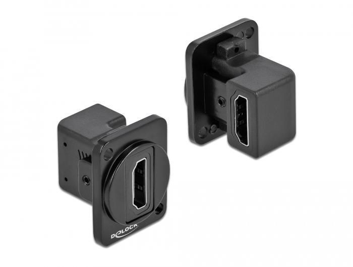 Delock D-type module HDMI-A 90 gehoekte connector naar connector - Delock