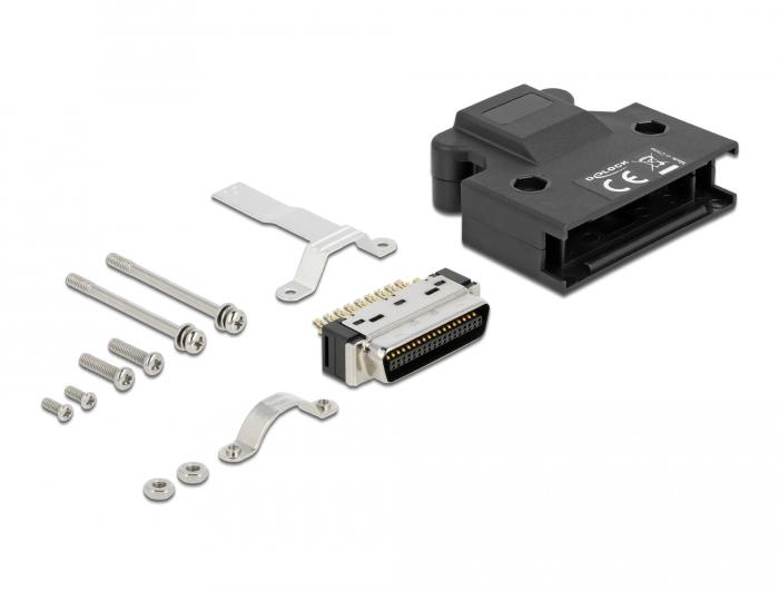 Delock MDR Stekker 36 Pin Soldeerstekker met Behuizing - Delock