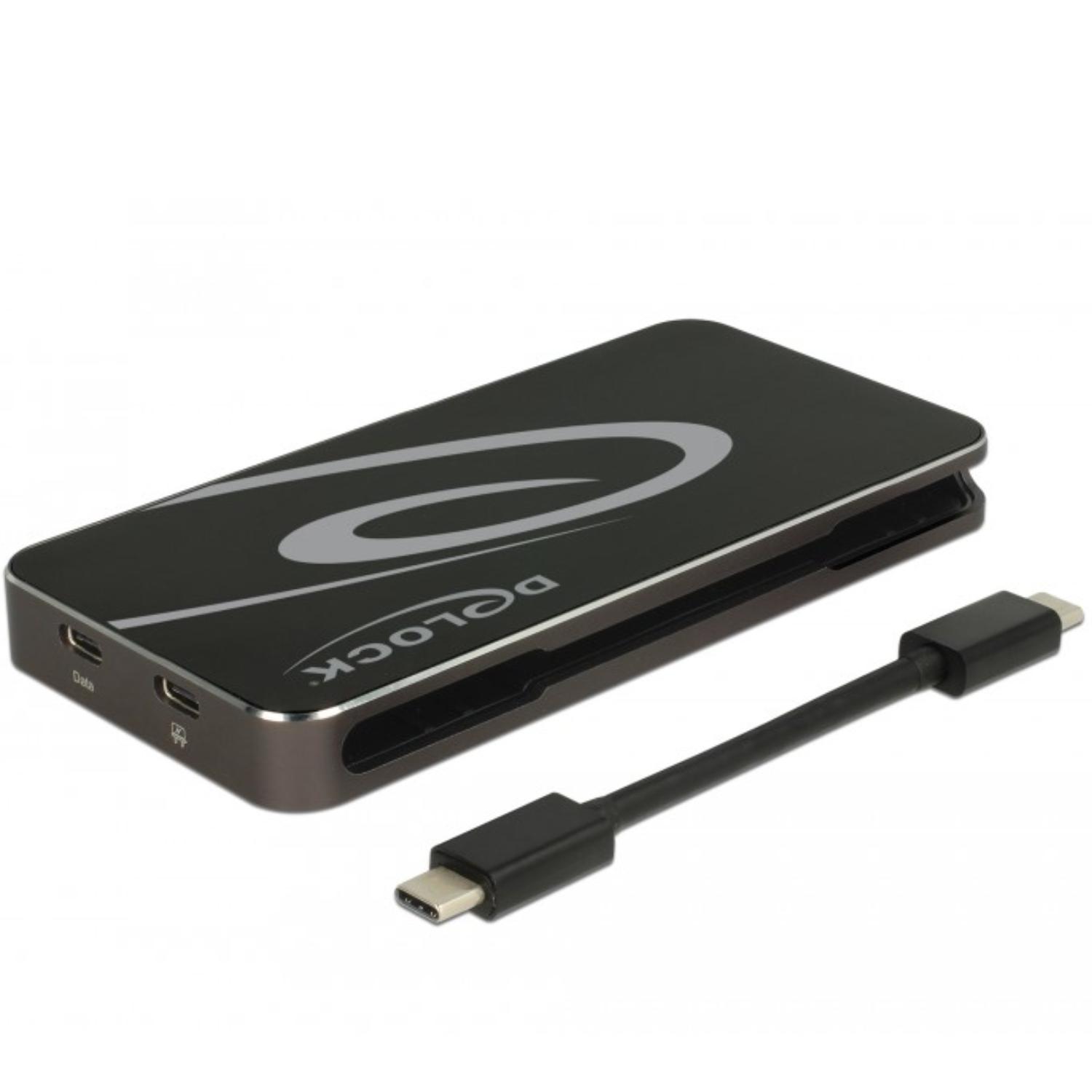 Delock USB Type-C™ 3.2 Dockingstation 4K HDMI + DP / 1080p VGA, USB Hub - Delock