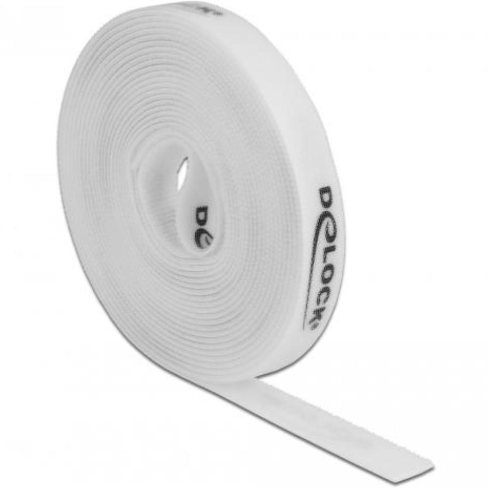 Klittenband - 5 meter - Wit - Delock