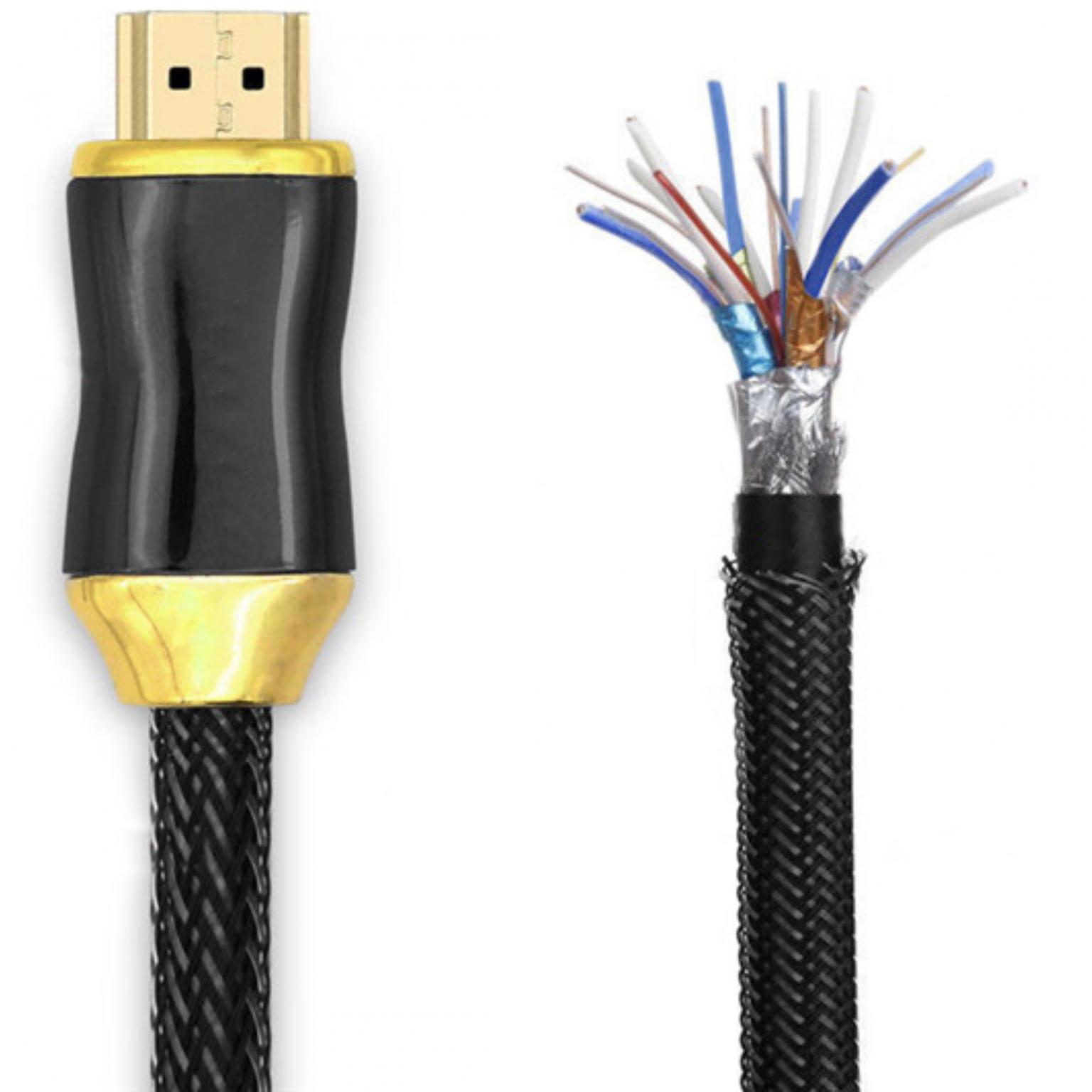 HDMI 2.0 kabel - Premium High Speed - gevlochten nylon