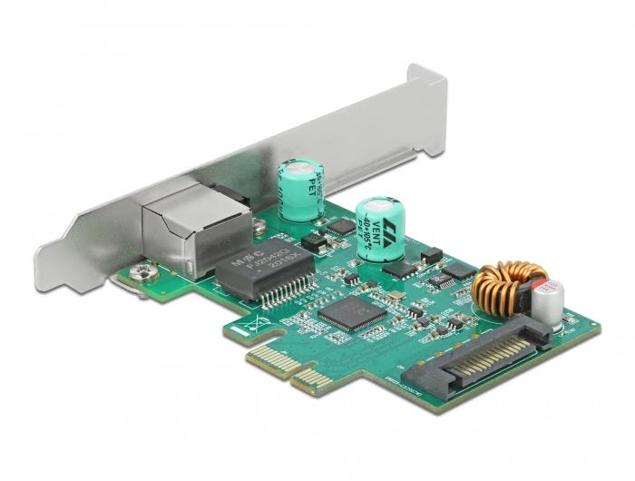 Delock PCI Express x1 kaart 1 x RJ45 2.5 Gigabit LAN PoE+ RTL8125 - Delock