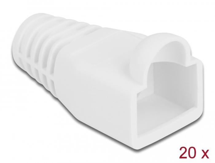 Delock Kabelknikbescherming voor RJ45 Stekker wit 20 St. - Delock