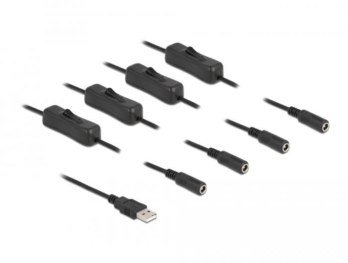 USB Type-A naar DC kabel - Delock