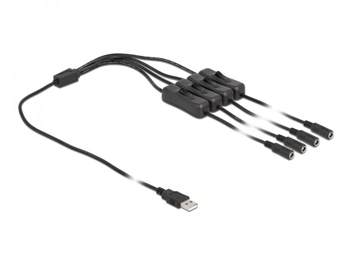 USB Type-A naar DC kabel - Delock