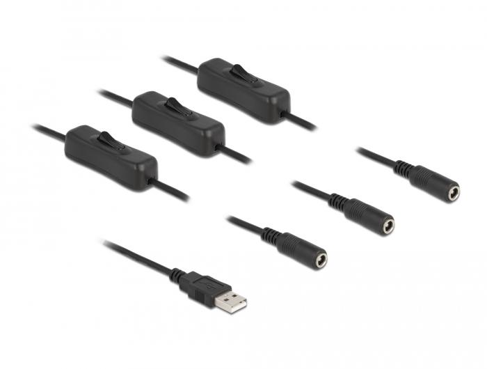 Kabel USB Type-A naar DC - Delock