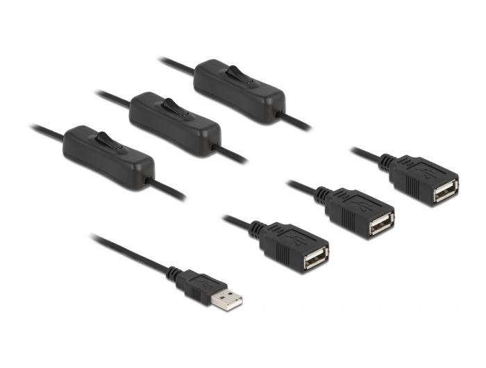 USB Type-A Stekker naar USB Type-A Aansluiting - Delock