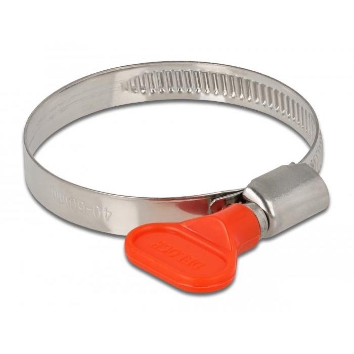 Delock Slangklem met vleugelmoer 40 - 60 mm 10 stuks