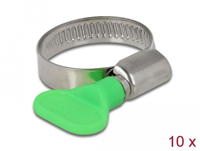 Delock slangklem met vleugelmoer 22 - 32 mm 10 stuks - Delock