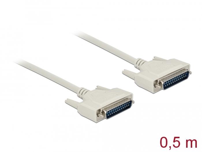 Delock Seriële kabel D-Sub 25 Stekker op Stekker 0,5 m - Delock