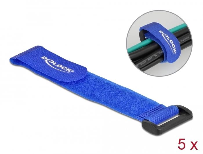 Klittenband - 190 mm - Blauw - Delock