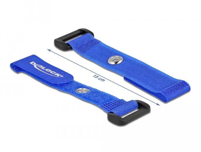 Klittenband - 150 mm - Blauw - Delock