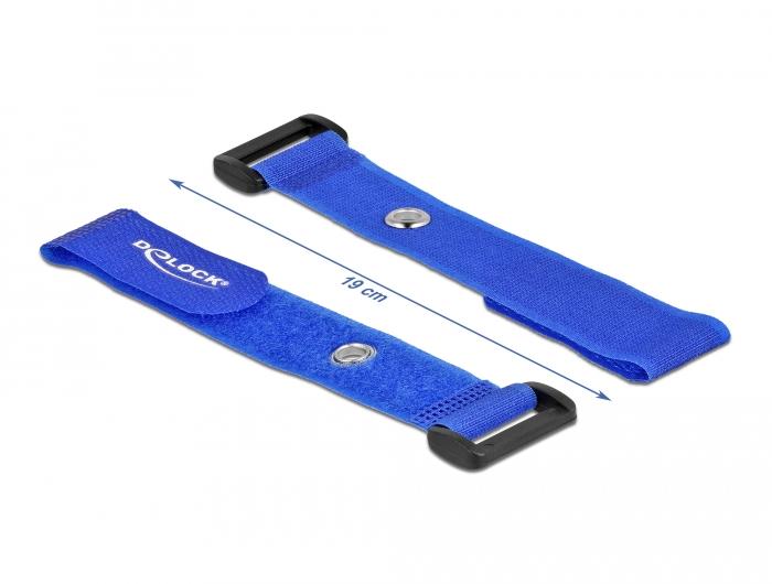 Klittenband - 190 mm - Blauw - Delock