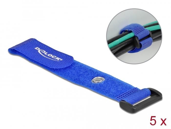 Klittenband - 190 mm - Blauw - Delock