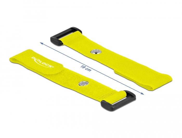 Klittenband - 190 mm - Geel - Delock