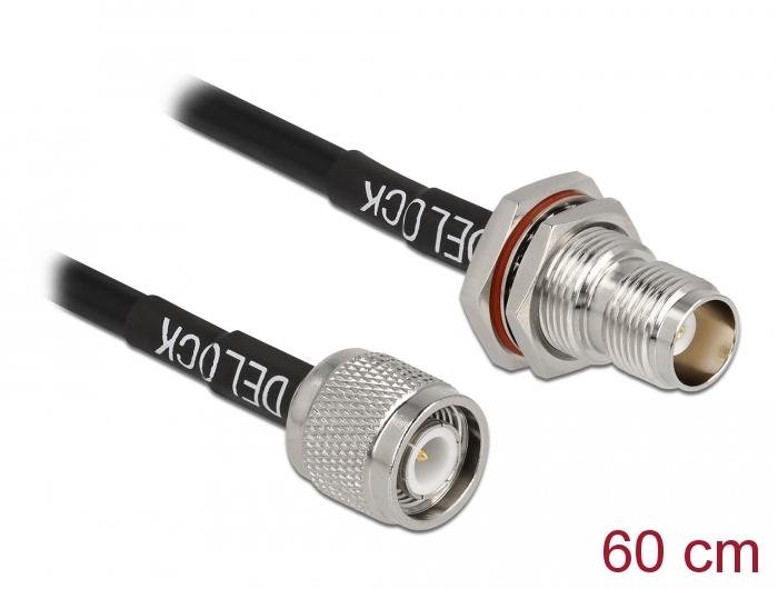 Delock Antennekabel TNC Stekker op TNC Socket RG-58 60 cm - Delock