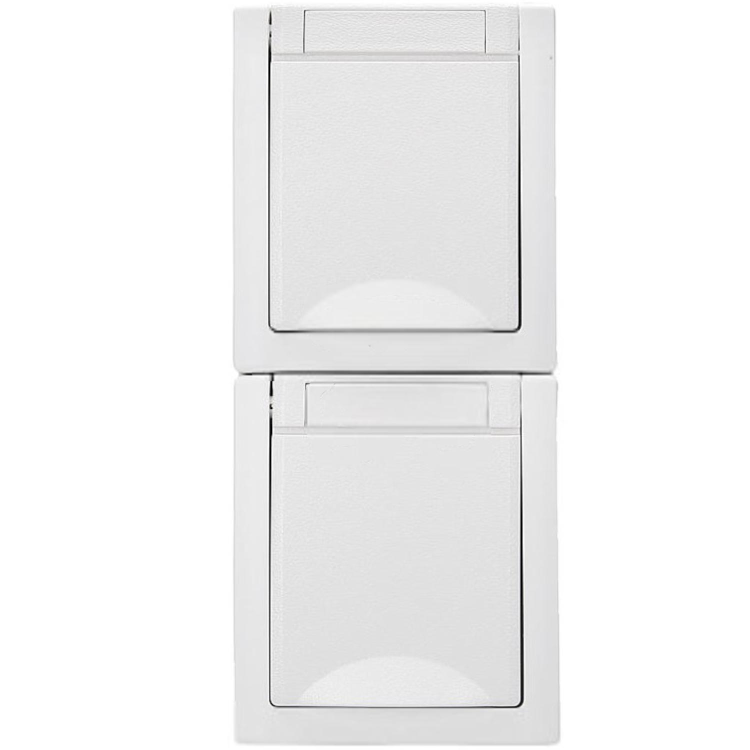 Stopcontact - Soort: Opbouw Spanning: 230 V Type: 2-voudig Merk: Berker