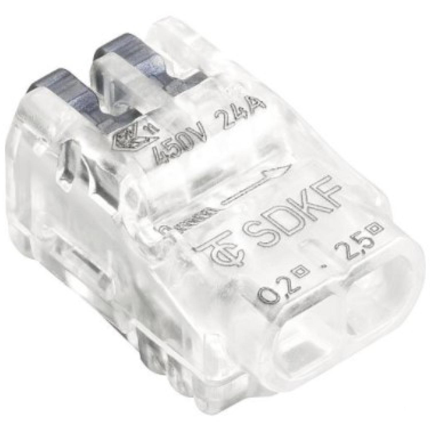 EGB Steckklemmen SDKF 2 transp./anthrazit