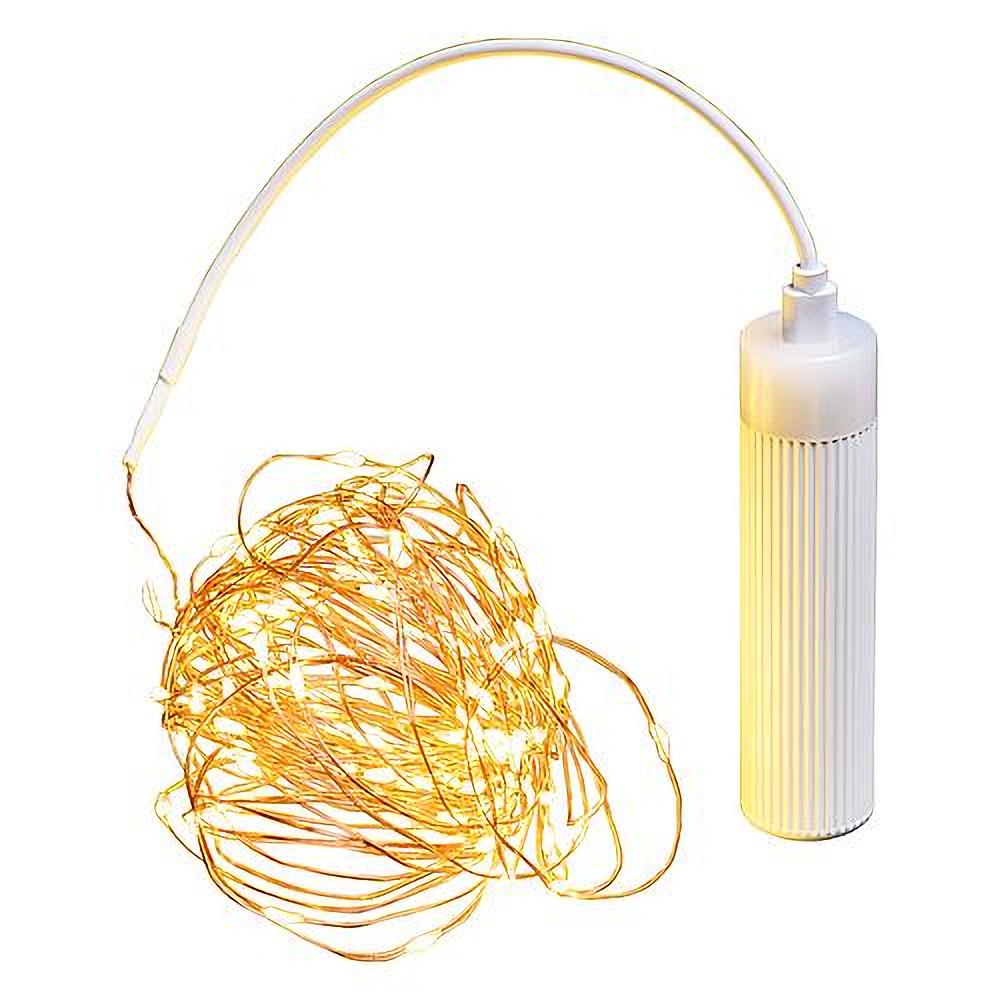 Led lichtketting kerst - 100 lampjes - USB - met afstandsbediening - 9.9 meter - warm wit