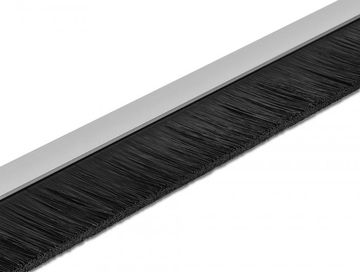 Delock borstelstrip 40 mm met aluminium profiel recht - lengte 1 m - Delock
