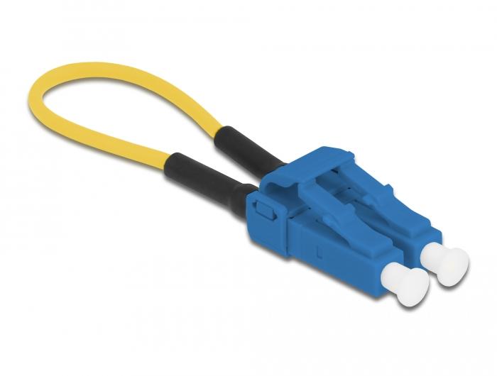 Delock LWL Loopback Adapter LC / UPC Singlemode blauw - Delock