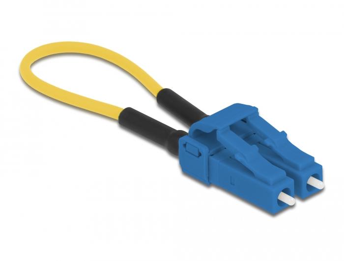 Delock LWL Loopback Adapter LC / UPC Singlemode blauw - Delock