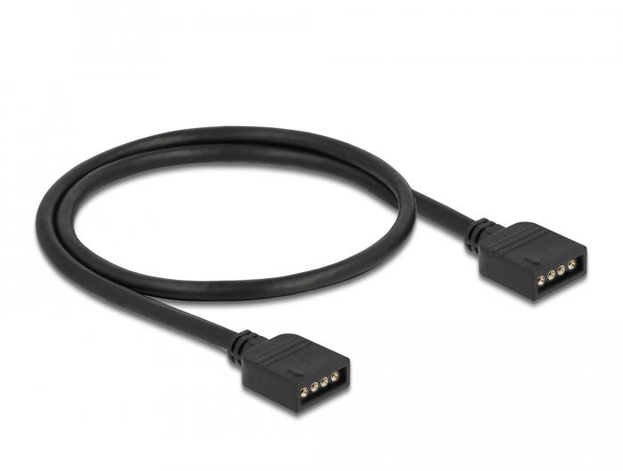 Delock RGB aansluitkabel 4-polig voor 12 V RGB LED verlichting 30 cm - Delock