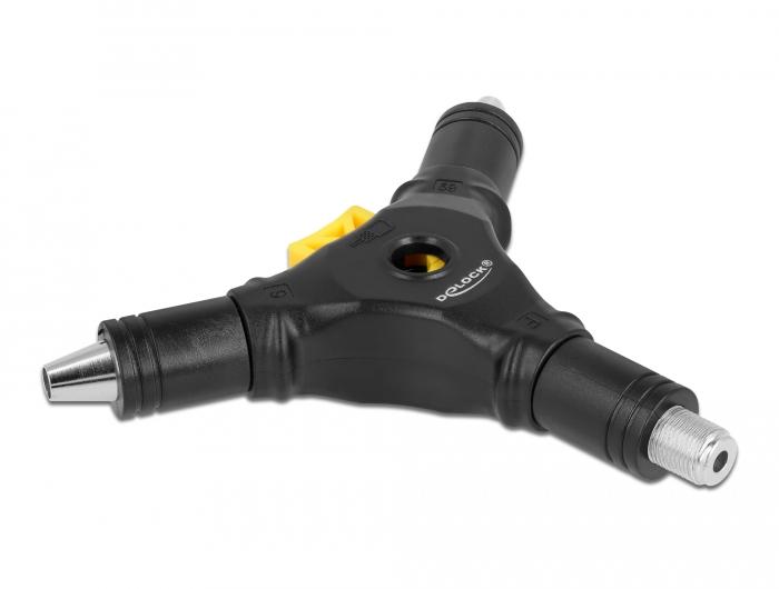 Delock 4 in 1 montagegereedschap voor F-connectoren - Delock