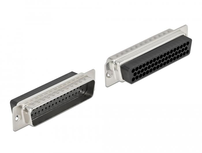 Delock D-Sub HD 50 Pin Krimpconnector, Metaal - Delock