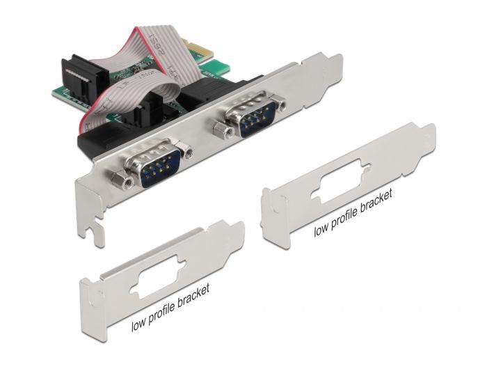 Delock PCI Express kaart naar 2 x seriële RS-232 - Delock
