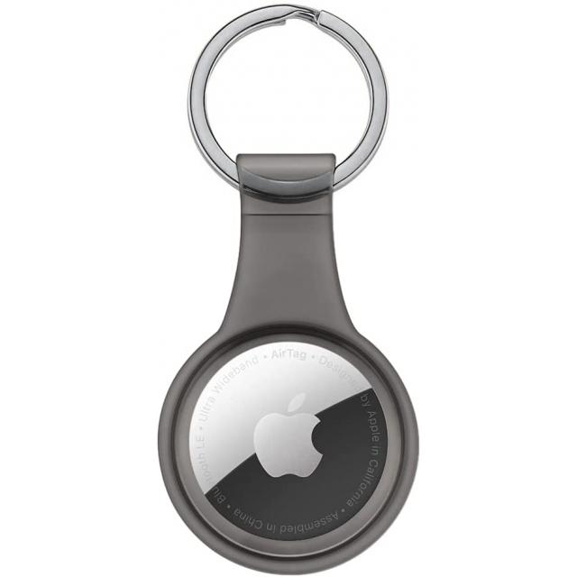 AirTag Leren cover met sleutelhanger Zwart - koop online