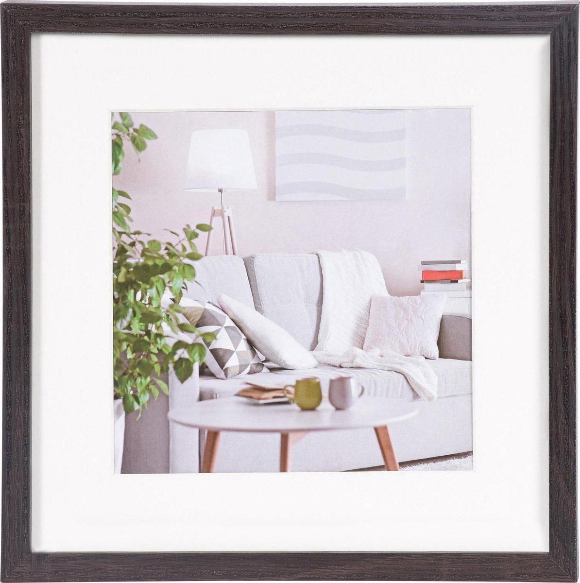Fotolijst Modern - 60x60cm - Donkerbruin