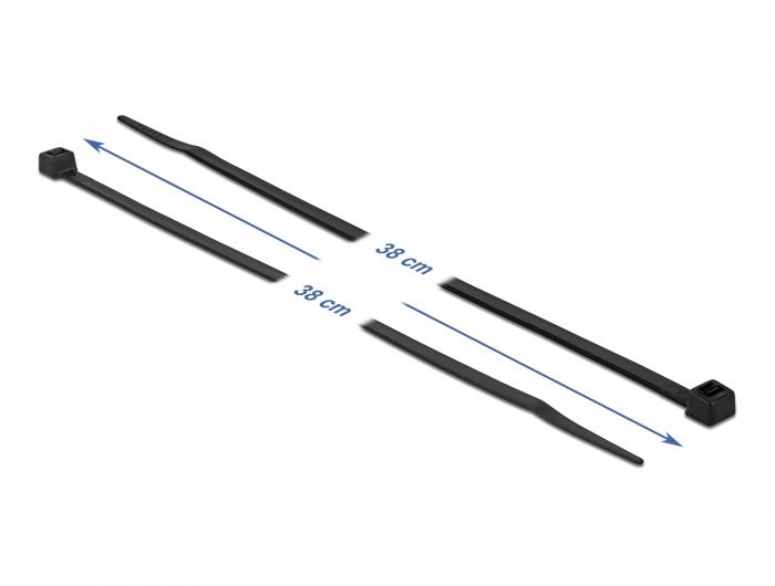 Tie-Wrap - 380 mm - Zwart - Delock