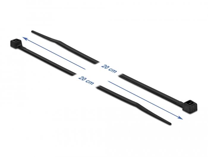 Tie-Wrap - 200 mm - Zwart - Delock