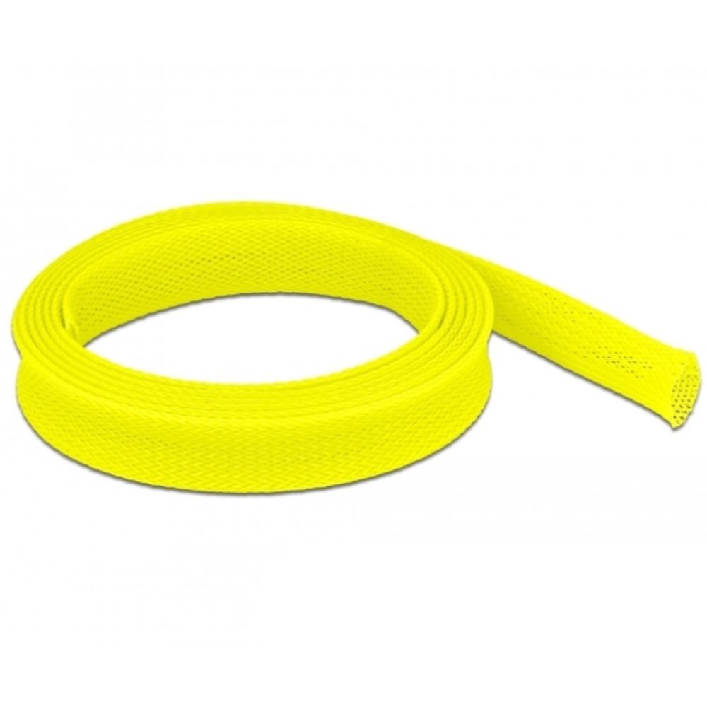Delock Geflechtschlauch rekbaar 2 m x 19 mm geel - Delock