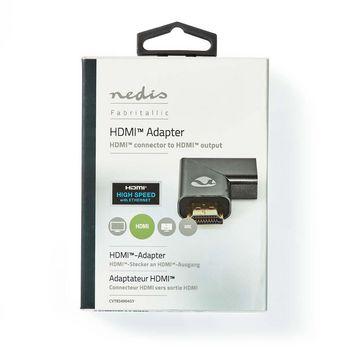 HDMI™-Adapter HDMI Stekker / HDMI™ Connector HDMI Vrouwelijk / HDMI™ - Nedis