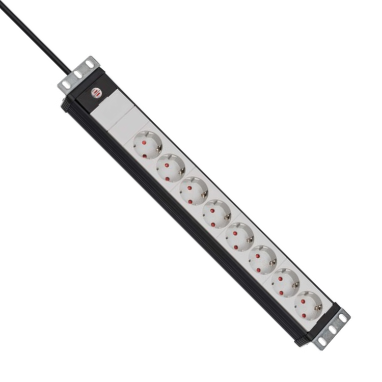 Premium-Line 19-inch stekkerdoos 8-voudig