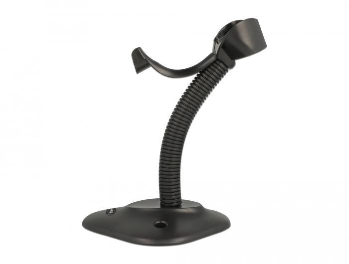 Delock Barcode Scanner Standaard met Houder flexibel zwart - Delock