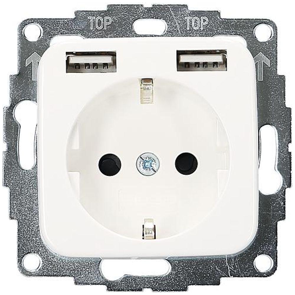 USB A inbouw stopcontact - 2USB