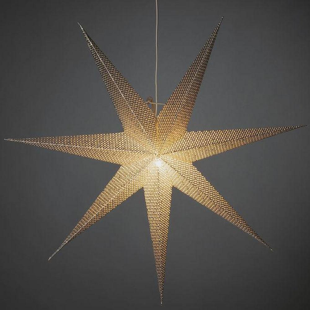 Kerstster - kerstverlichting binnen - 1 lampje - 78 x 78 cm - warm wit