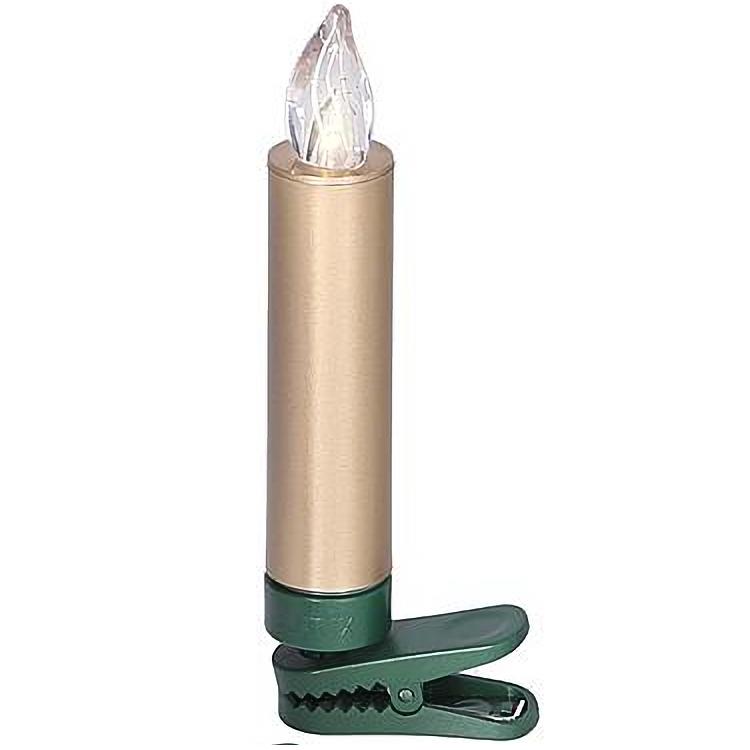 Kaarslamp - led kerstverlichting binnen- 6 lampjes - warm wit - 6x AAA
