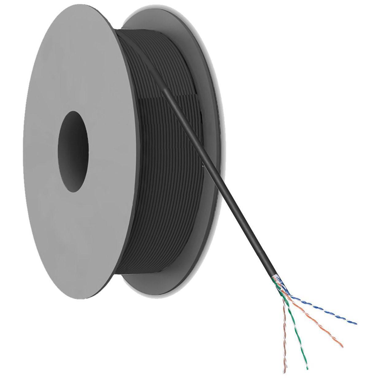 U/UTP Cat 6 - 305 meter - Zwart - Allteq