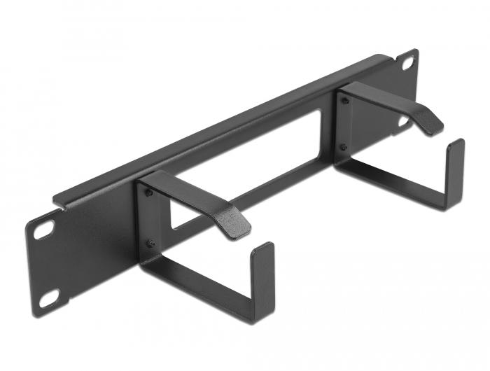 Delock 10″ Kabelmanagement-Patchpaneel met opening en 2 beugels 1 U - Delock