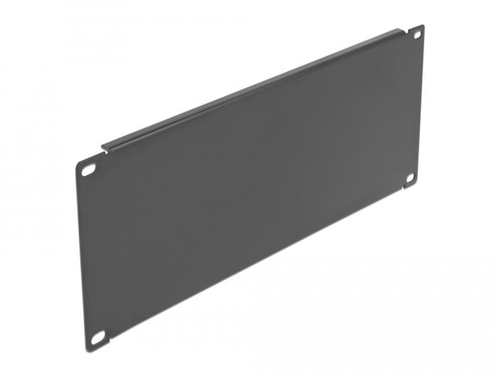 Delock 19″ netwerkkast-blindafdekking 3 HE zwart - Delock