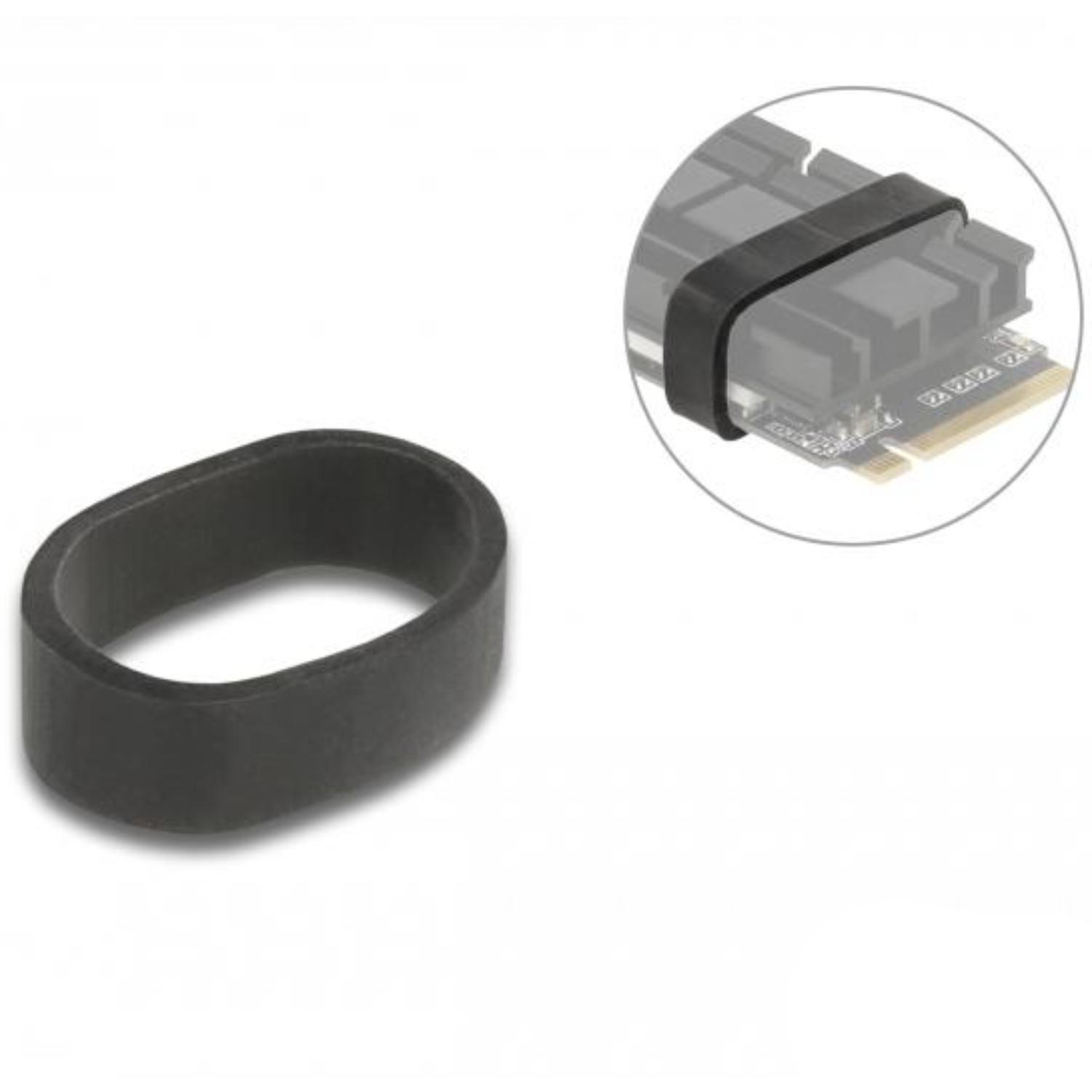 Delock Rubberen ring voor bevestiging van M.2 SSD en koellichaam zwart 10 - Delock