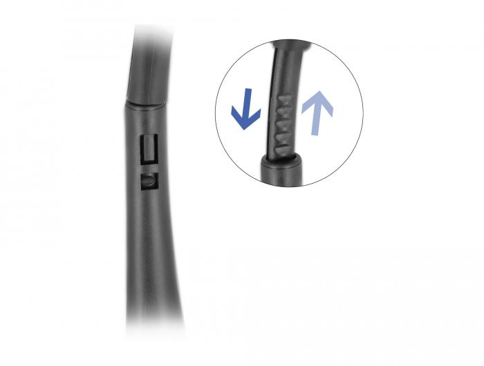 Delock USB-Stereoheadset met volumeregeling voor PC en Notebook - Ult - Delock